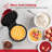 4-inch Personal Waffle Maker - Red Metalic