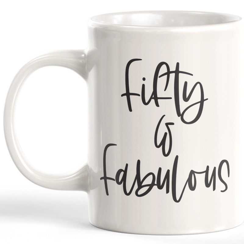 Tasse à café 50 & fabulous, 11 oz, Céramique
