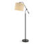 Claudie Sculptural Overhang Arm Standing Floor Lamp With Shade - Industrial Elegant Design-299760555