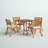 Hamlig 4 - Person Acacia Wood Patio Dining Set with Square Table , Cushions Included-1765668863-1765668832-1823459876