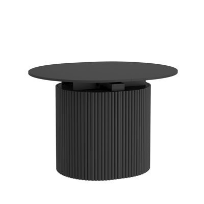 Extendable Foldable Dining Table for Up to 10 People, Black Wood Finish