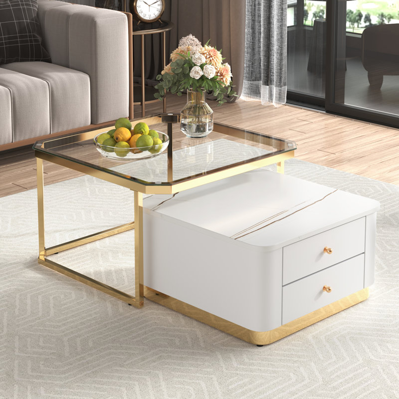 Nesting Coffee Table, White