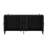 63" W LED-Lighted Glass Display Sideboard with 4 Doors & 4 Shelves
