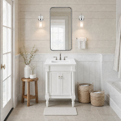 Lexington 24'' Single Bathroom Vanity with Engineered Marble Top