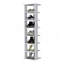Grand range-chaussures vertical à 7 niveaux Ivonny, organisateur autoportant avec tablettes ouvertes, blanc-1095028732