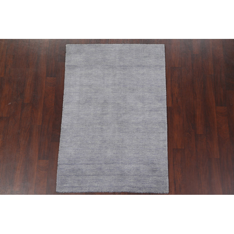 Ralphi One-of-a-Kind 4'0" X 5'10" Wool Area Rug in Purple