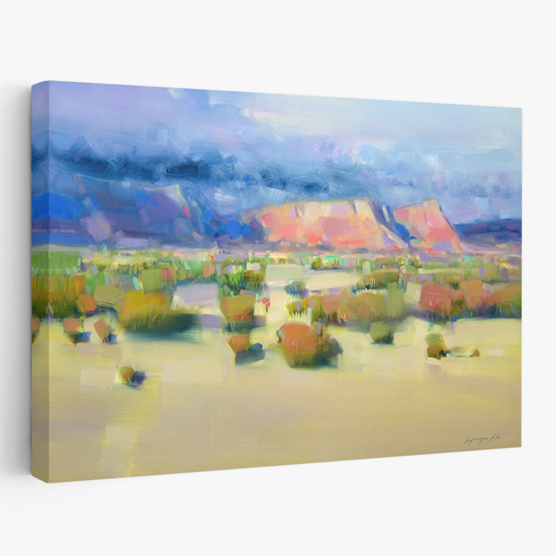 Canyon View, nouvelle version, art contemporain, art abstrait, H 48 po x l 32 po
