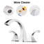Widespread 2-handle Bathroom Faucet with Drain Assembly