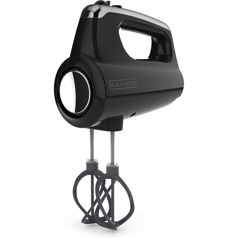 Black+decker Helix Performance Premium 5-speed Hand Mixer, Black