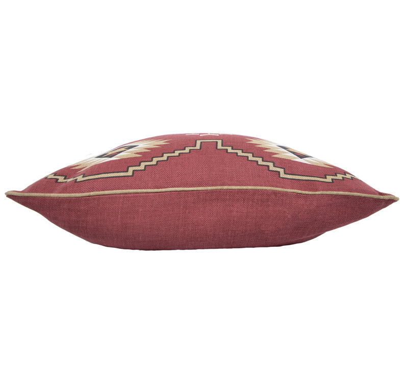 Mesa Linen Square Pillow Cover & Insert, Red