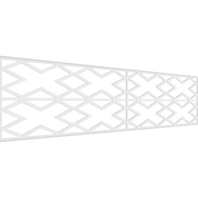 24.25'' H x 94.5'' W x 0.375'' D Expanded Cellular PVC Wainscot Paneling