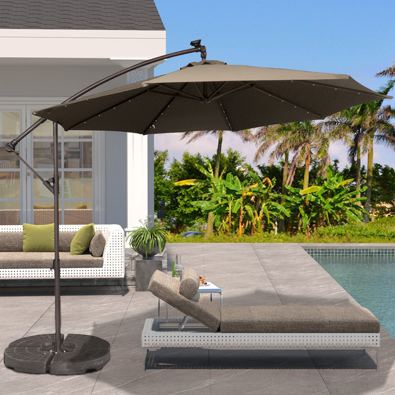Parasol en porte-à-faux 10 pi Direen, Beige