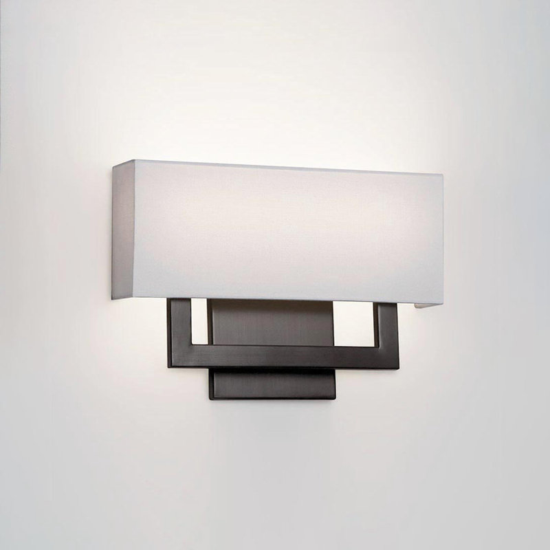 Manhattan 1 - Light Flush Mounted Sconce, Brushed Bronze