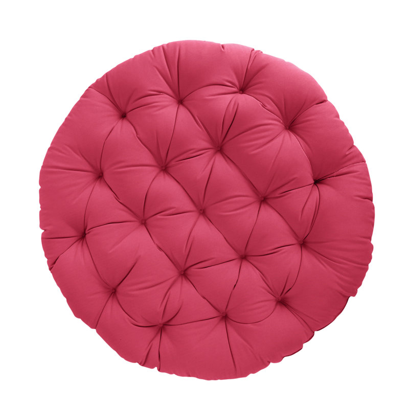 Coussin intérieur / extérieur Sunbrella Papasan, Toile Sunbrella® rose vif, L 44 po x P 44 po, Polyester