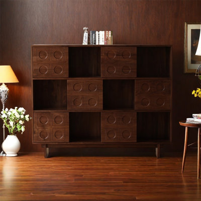 Retro light luxury bookcase