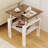 Set Of 2 Modern Tempered Glass Tea Table ,Tempered Glass Tabletop With MDF Layer,Coffee Table,End Table, Square Table For Living Room-1554297296-1554297298