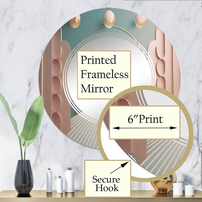 Fenagh - Modern Wall Mirror Round, 32 po x 32 po