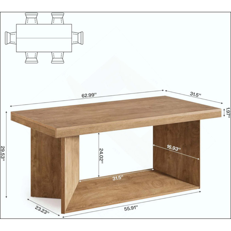 Table de salle à manger à domicile, table de cuisine, table de rassemblement, table de bureau