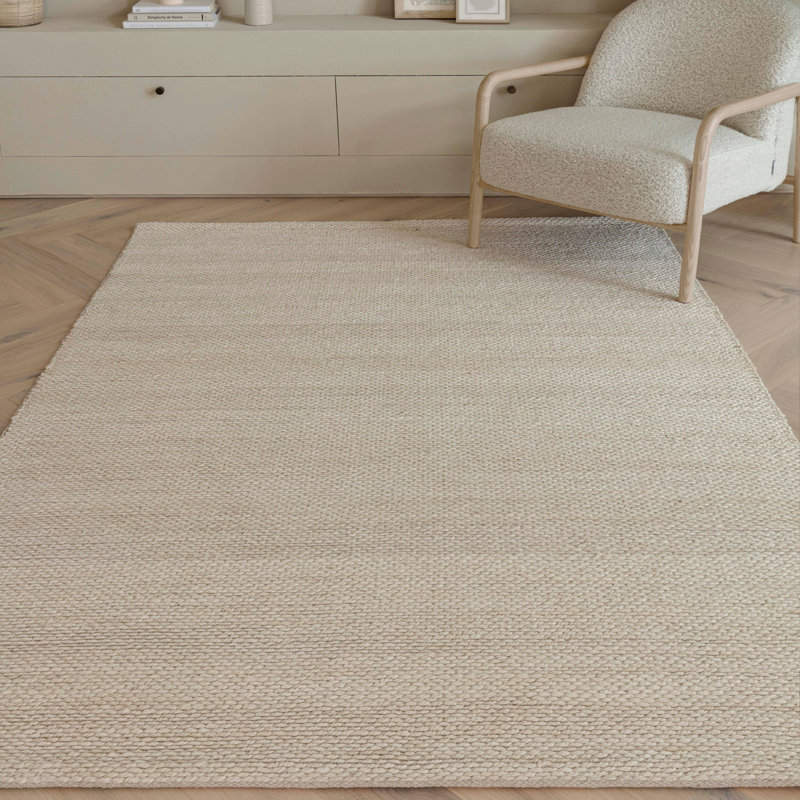 Raasch Natural Jute Area Rug, Rectangle 120 x 170 cm, Beige