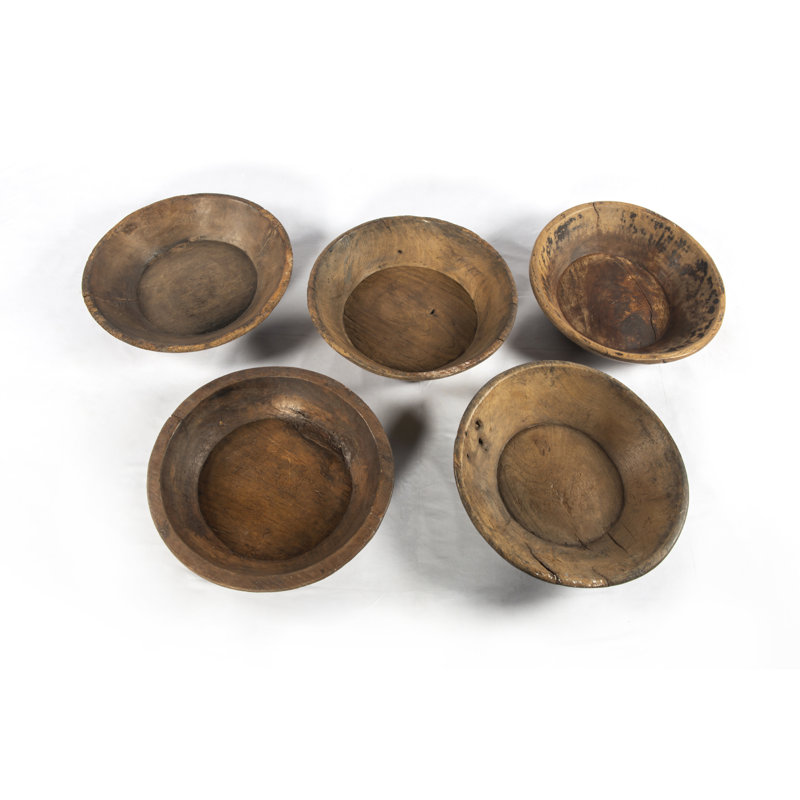 Found Solid Wood Decorative Bowl