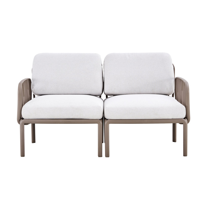 Fauteuil de jardin - base en plastique, coussin de confort intérieur / extérieur, structure