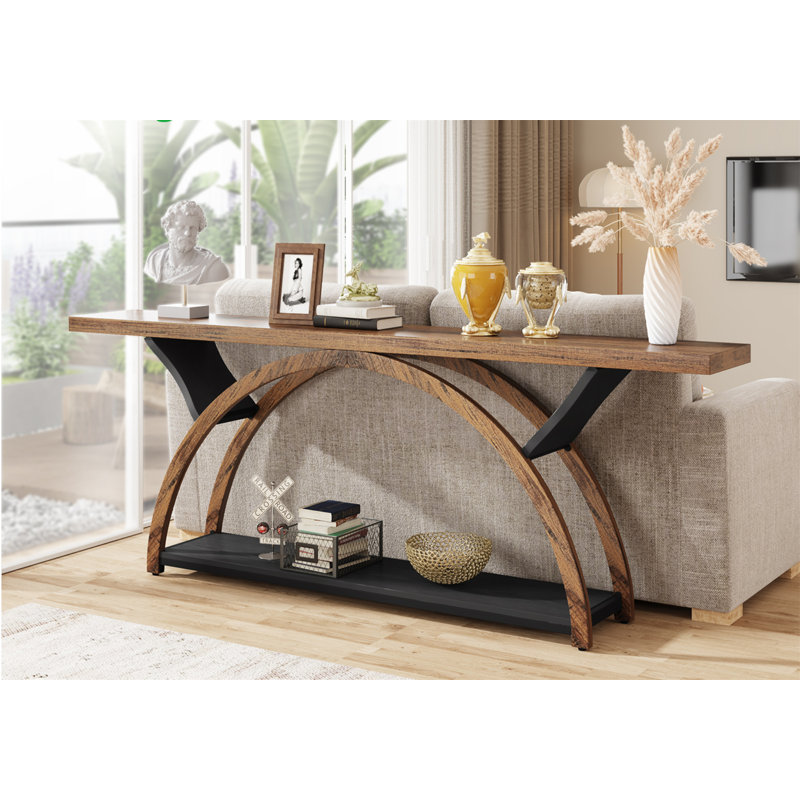 Console 70,87 po avec tablette de rangement