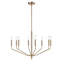 8 lumières 30 po Lustre moderne doré-205692681