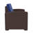 Alderman Faux Rattan Loveseat with All-Weather Cushions-1023983152