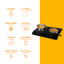 Abode AINDH2003 Portable Double Induction Hob, Digital Dual Control 2.8kW - Black