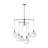 Sean Lavin Torian 6 Light Dining Room Chandelier With Milk Clear Glass Mix Shade-112738232-112738239-112738229