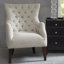 Fauteuil d'appoint à oreilles capitonné Hannah-678900782