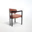 Ensemble de 2 chaises de salle à manger modernes rembourrées avec pieds en métal noir Boucle-126494389