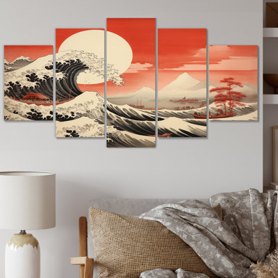 Rahman - Nautical & Beach Wall Art Living Room - 5 Panels