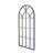 34X65.5" Arched Full-Length Mirror With Black And Gold Windowpane Design