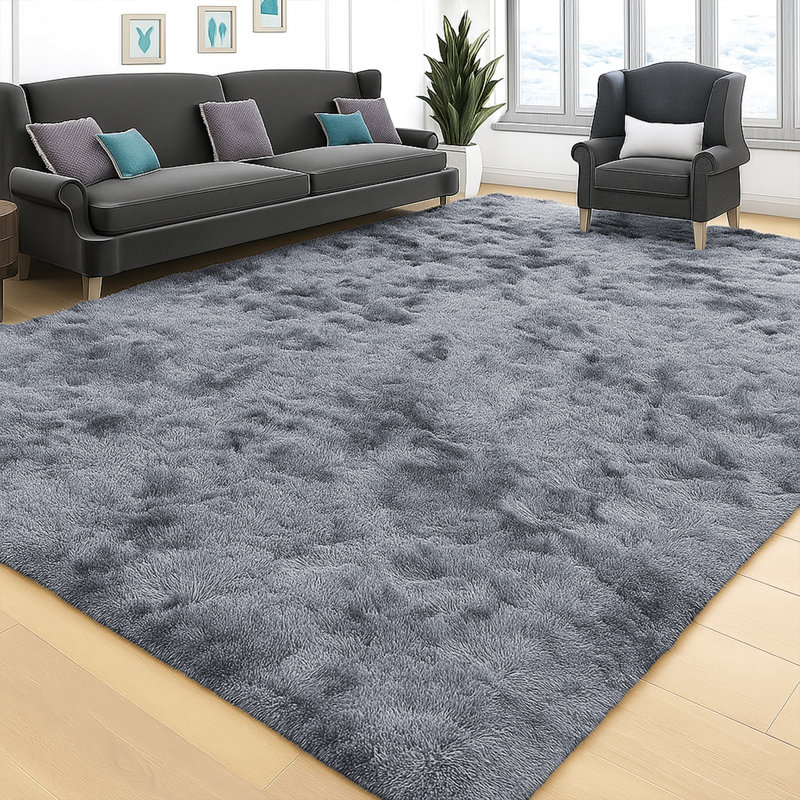Filey Deep Pile Fluffy Shaggy Area Rug for Indoor/Outdoor Use, Rectangle 50 x 80cm