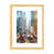 Toile avec cadre en bois beige