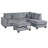 Yaman Corduroy L-Shaped Sectional Right Hand Facing-893165277