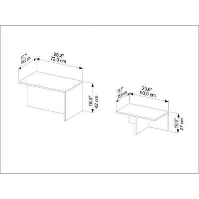 Table gigogne (2 pièces)