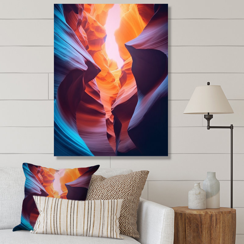 " Canyon Antelope Harmony IV ", Wrapped Canvas, 44" H x 34" W x 1.5" D
