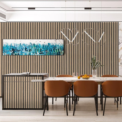 Panneau mural texturé auto-adhésif texturé, imperméable et amovible pour la chambre à coucher, la cuisine et le bureau