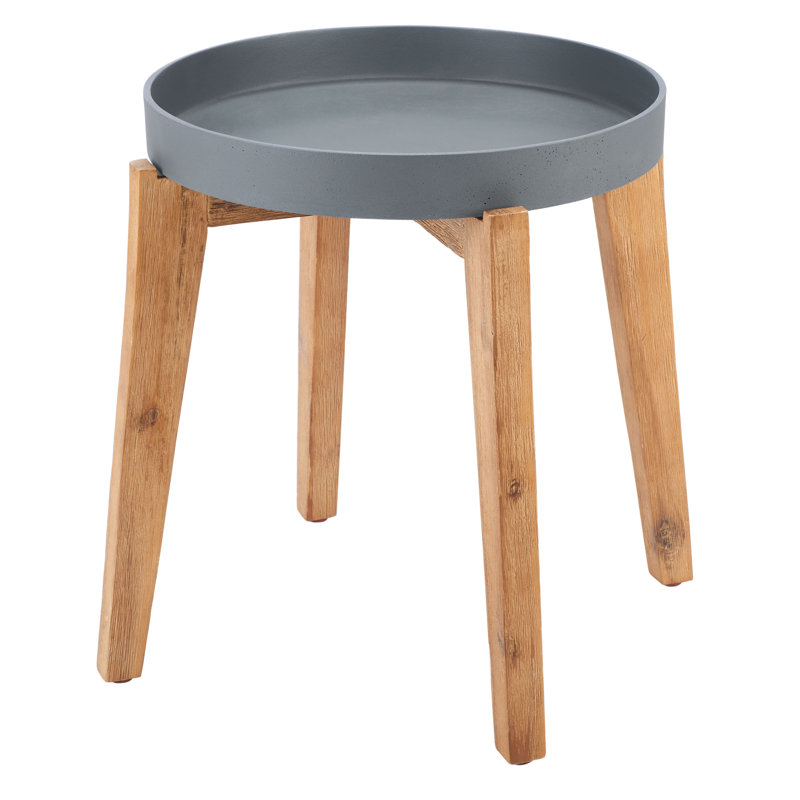 Table d'appoint Fossen, gris, L 20 po x l 20 po