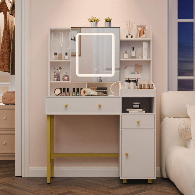 Coiffeuse avec miroir lumineux Vaka