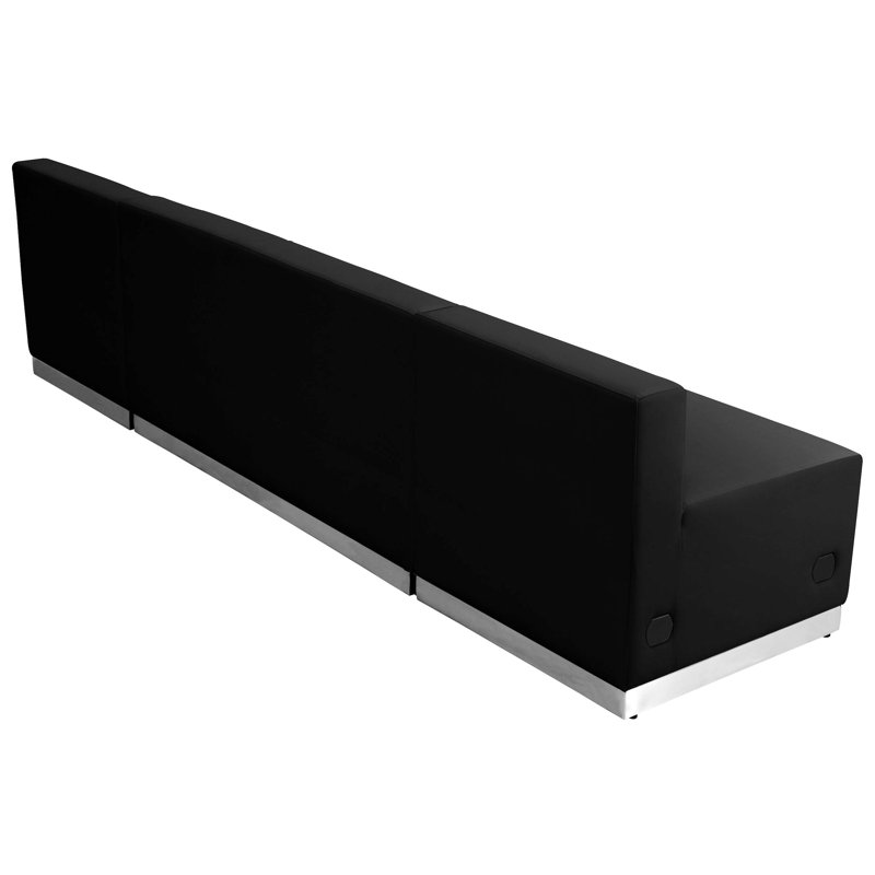 Hercules Alon Series 3-Piece LeatherSoft Modular Reception Configuration, Black