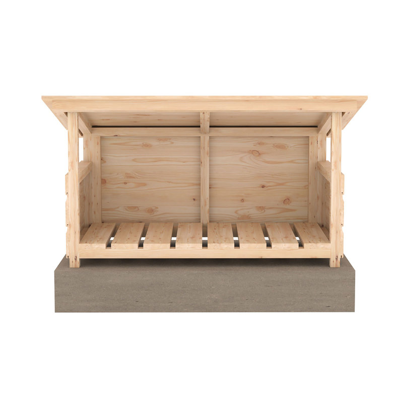 6 Pair Solid Wood Boot Storage