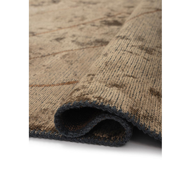 Rapture Abstract Area Rug in Brown, Rectangle 7'10" x 11'2"