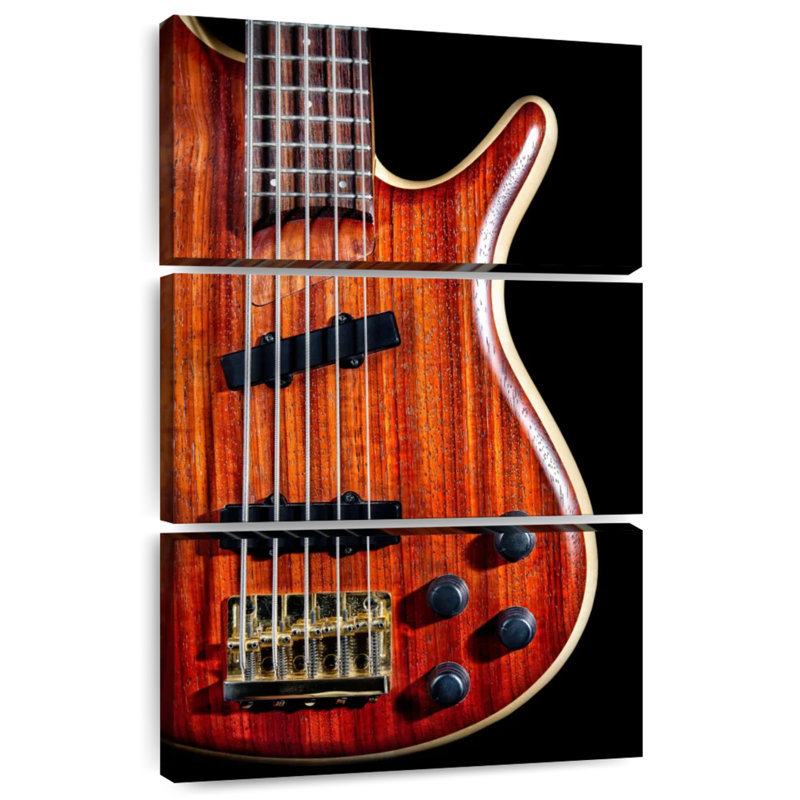 Wooden Bass Guitar, H 32" x l 20"