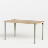 Tiptoe Rectangle Oak Dining Table