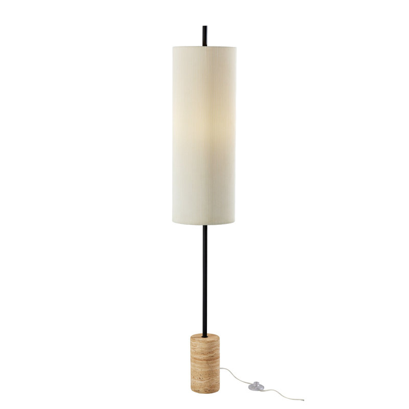Delmare 60.5'' Matte Column Floor Lamp