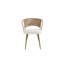 Chaises de salle à manger confortables, style campagnard en métal rotin pour la maison de cuisine