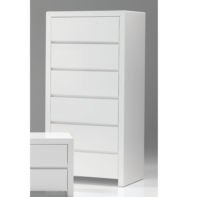 Blanche 24'' W 6 - Drawer Dresser, White